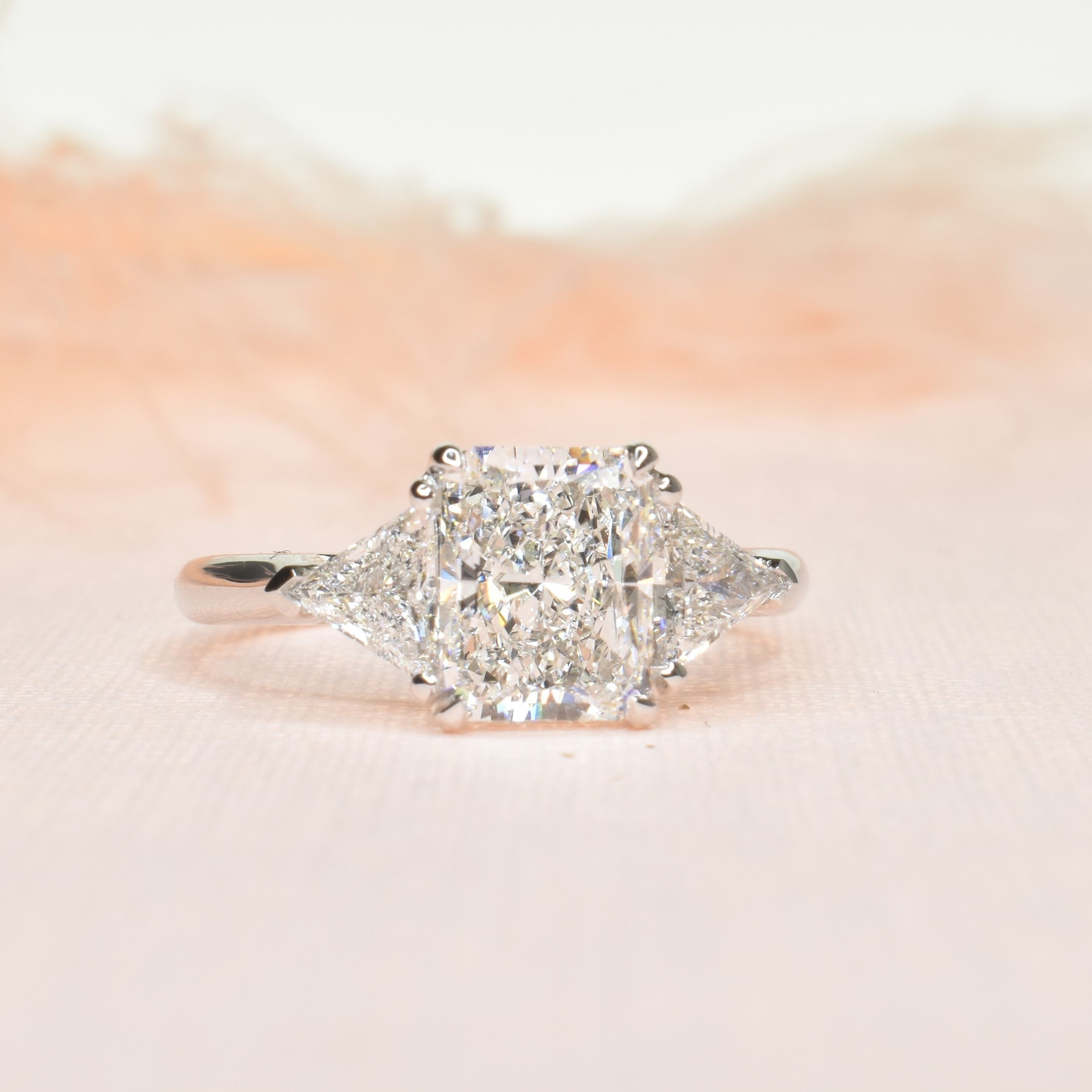 Classic Radiant Cut Diamond Engagement Ring
