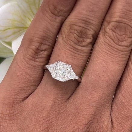 Classic Radiant Cut Diamond Engagement Ring