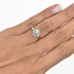 1.70ct Round Shape Lab Grown Diamond Engagement Ring with Floral Basket