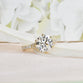 2.50ct Round Lab Grown Diamond Ring with Split Shank Pave Setting
