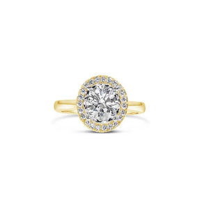 Round Diamond Ring with a Halo