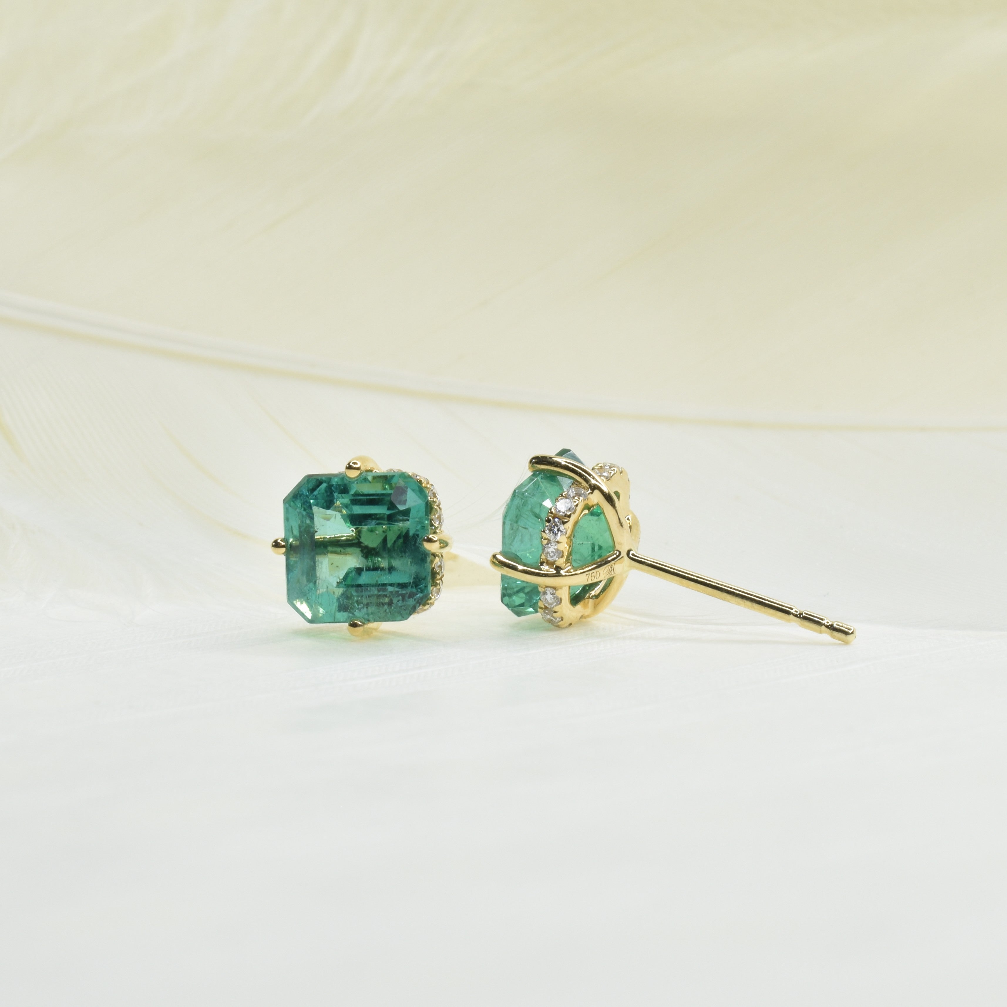 Chic Emerald Earring Studs