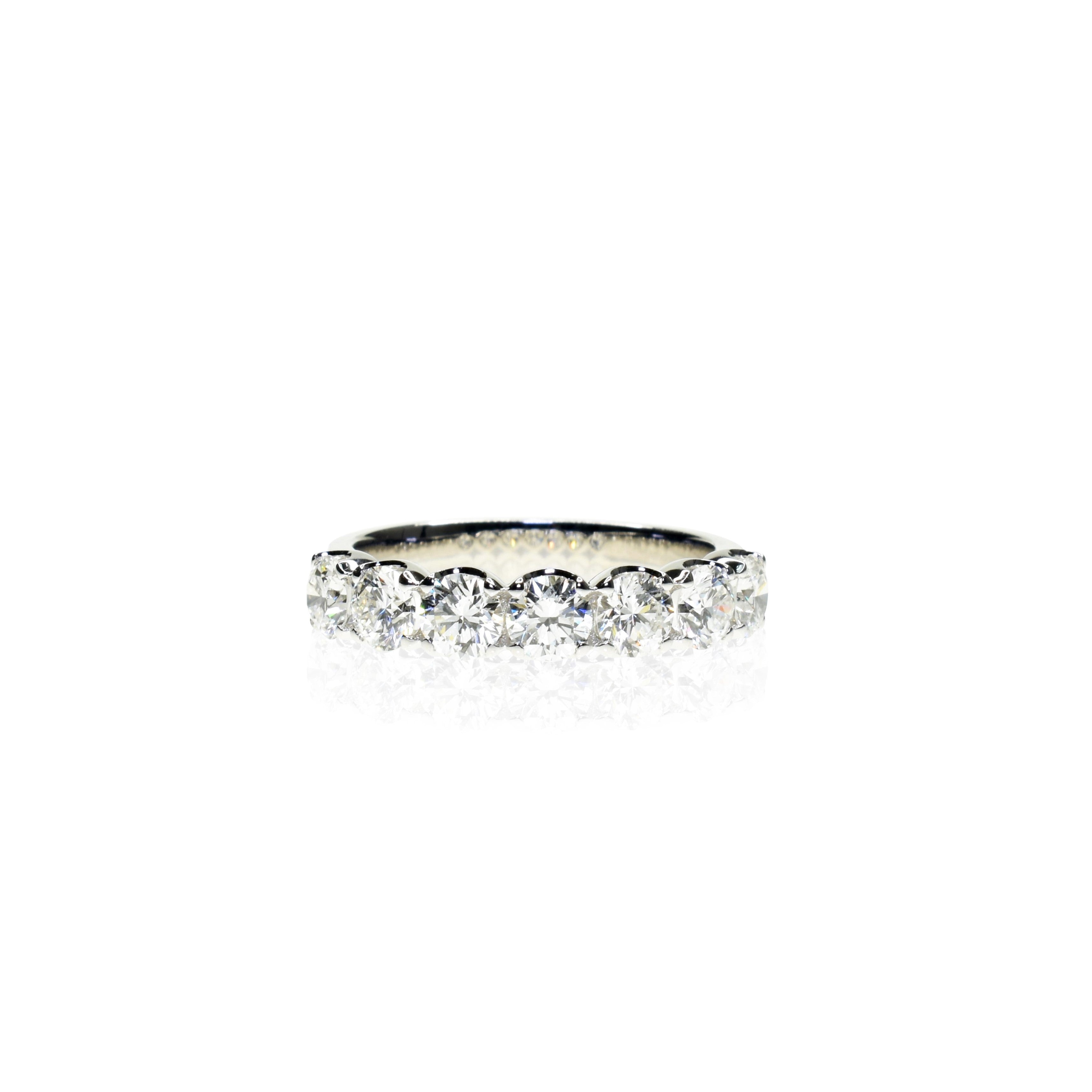 Half Eternity Band With 3.8mm Round Diamonds