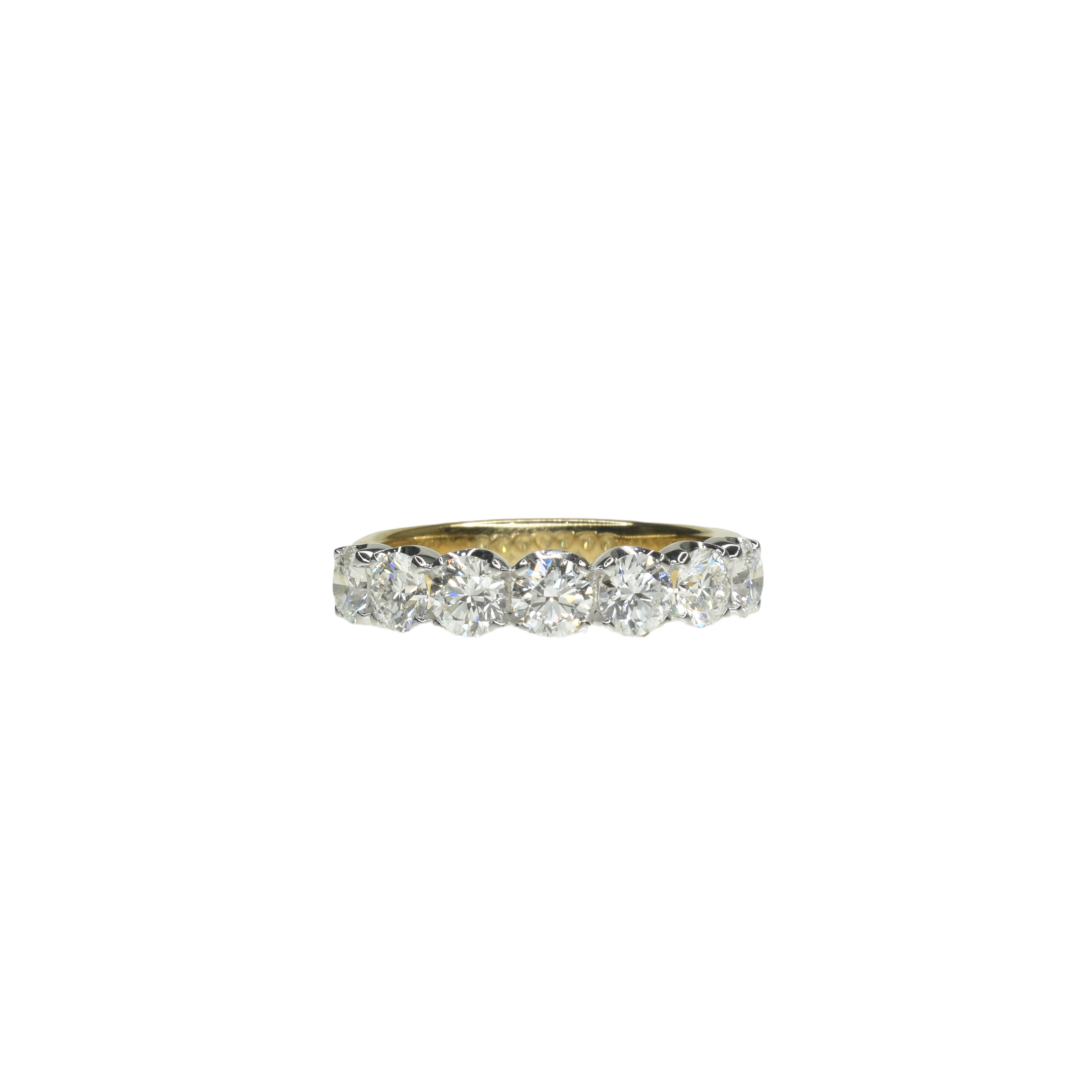 Half Eternity Band With 3.9mm Round Diamonds