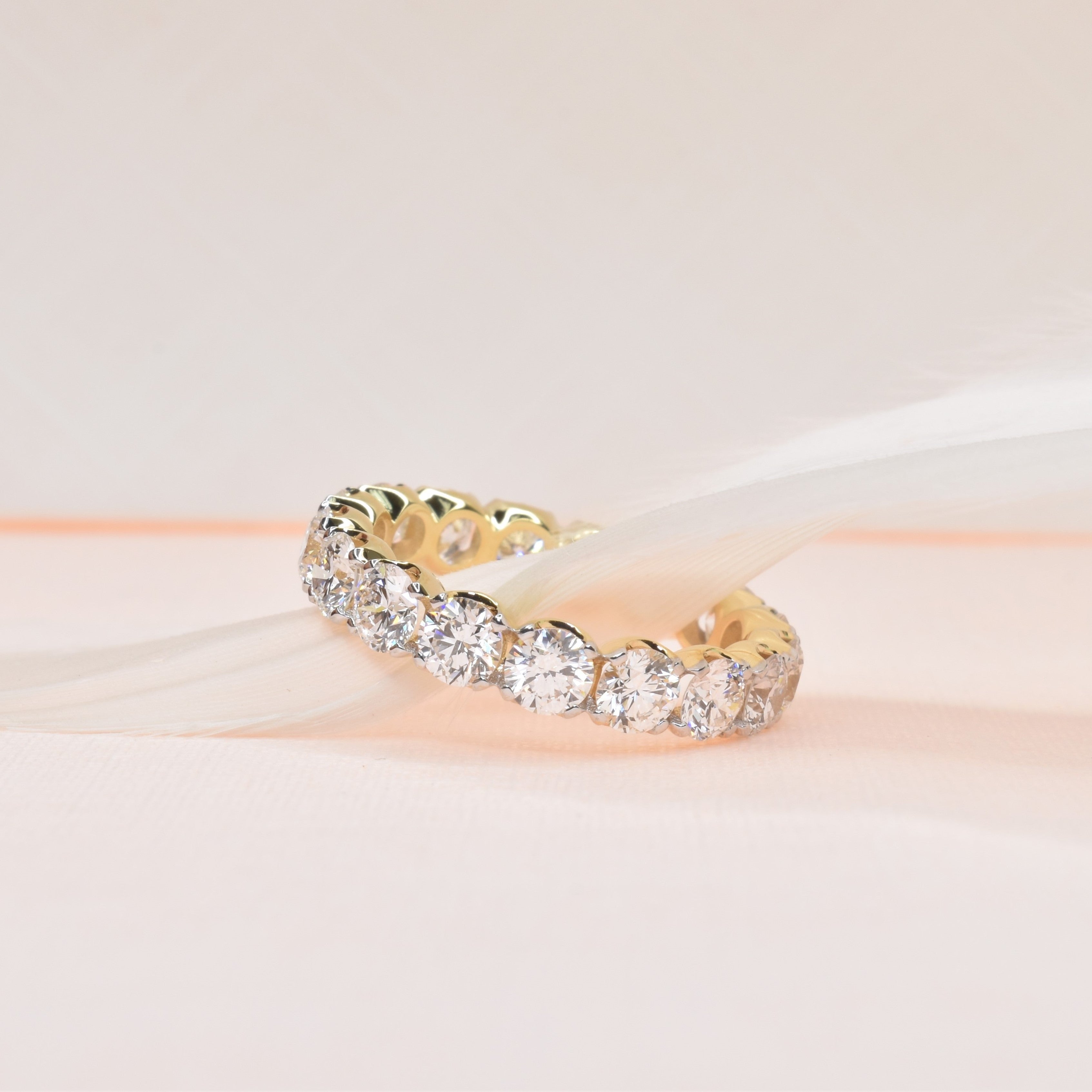 Embrace Eternity band with 3.6mm Round Diamonds