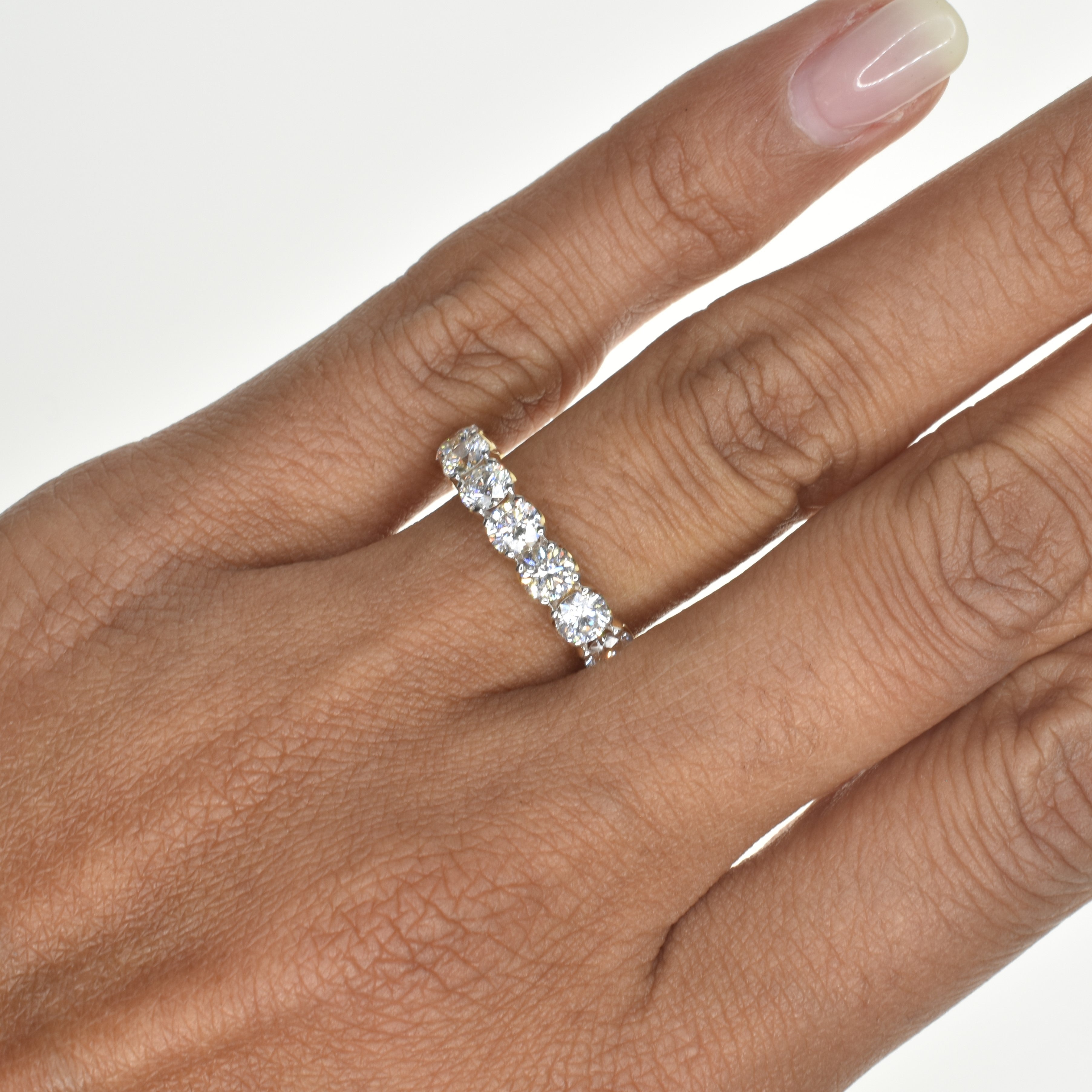 Embrace Eternity band with 3.6mm Round Diamonds