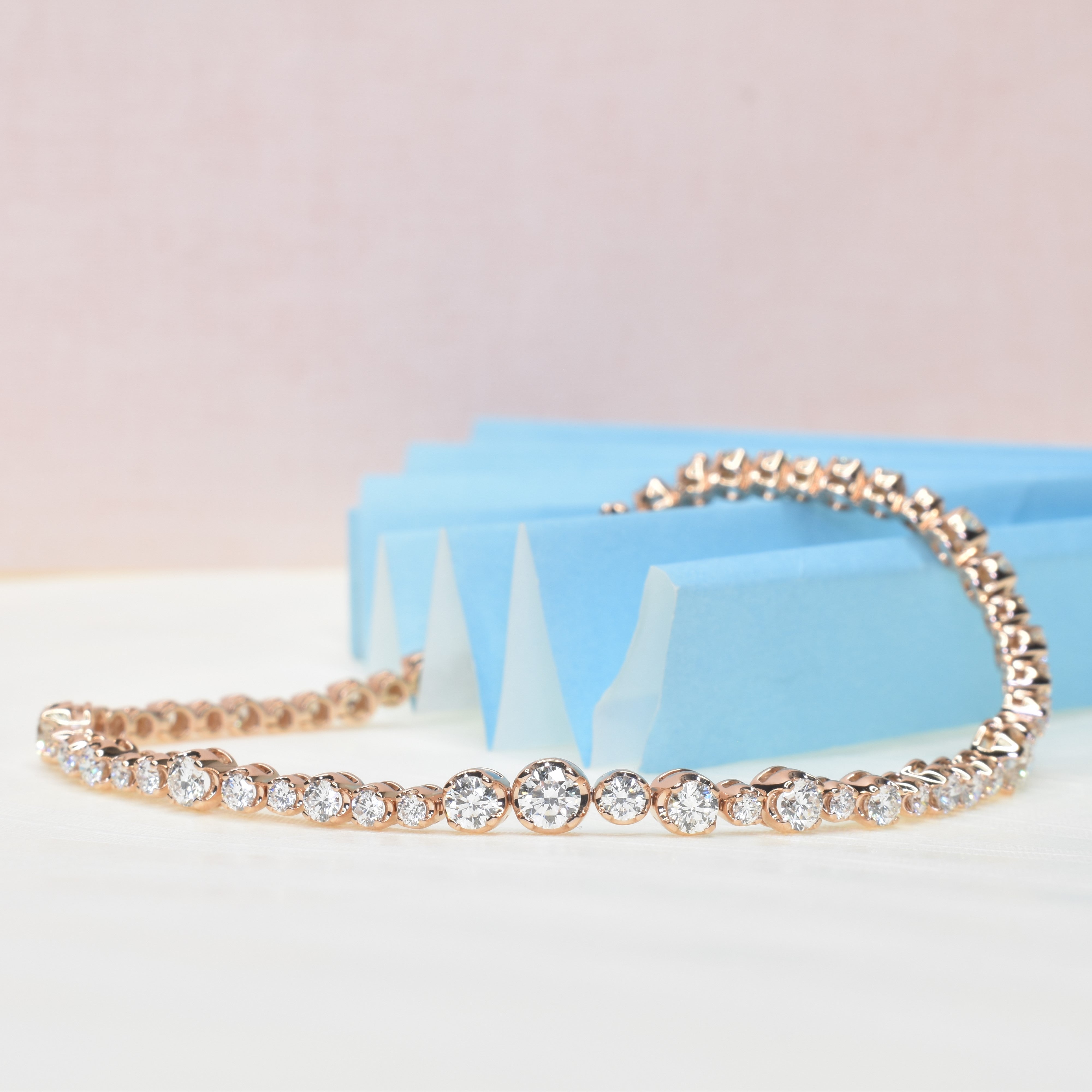 Embrace Mixed Sized Diamond Bracelet