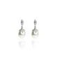 South Sea Pearl Drop Diamond Earrings
