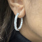 Radiant and Asscher Cut Lab Grown Diamond Hoops