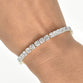 Cushion Cut Lab Grown Diamond Tennis Bracelet