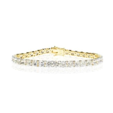 Cushion Cut Lab Grown Diamond Tennis Bracelet