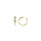 Lab Grown Diamond Hoops with Channel Set Round Diamonds