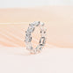 Lab Grown Diamond Eternity Ring with Sideways set 0.50ct Radiant Cuts