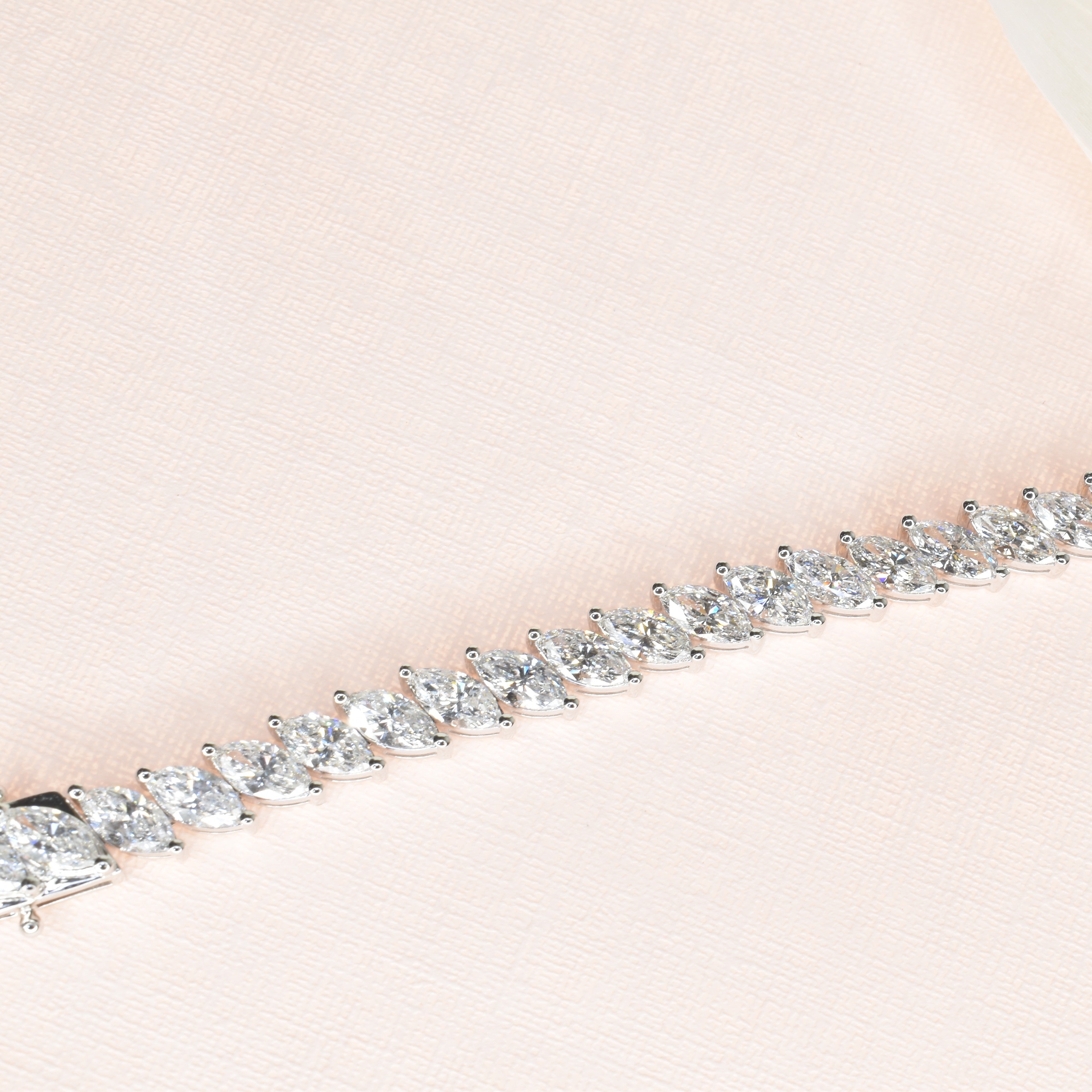 Lab Grown Diamond Bracelet with 0.26ct Marquise Shape Diamonds