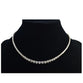 3 Prong Setting Lab Grown Diamond Tennis Necklace