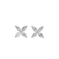 Lab Grown Diamond Marquise Shape Flower Earrings