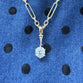 Lab Grown Diamond Pendant with Hanging 2ct Round