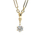 Lab Grown Diamond Pendant with Hanging 2ct Round