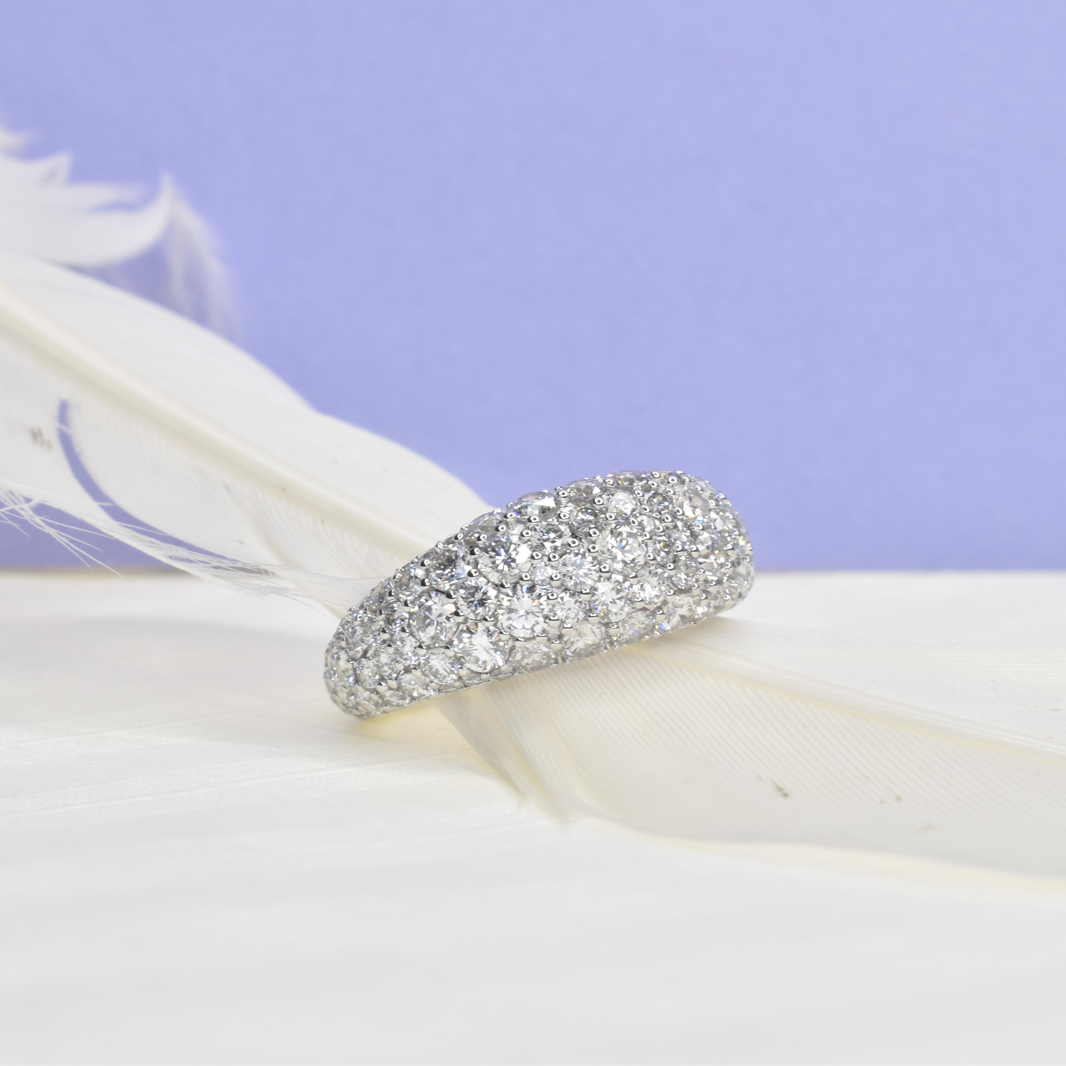 Pave Diamond Pinky Ring