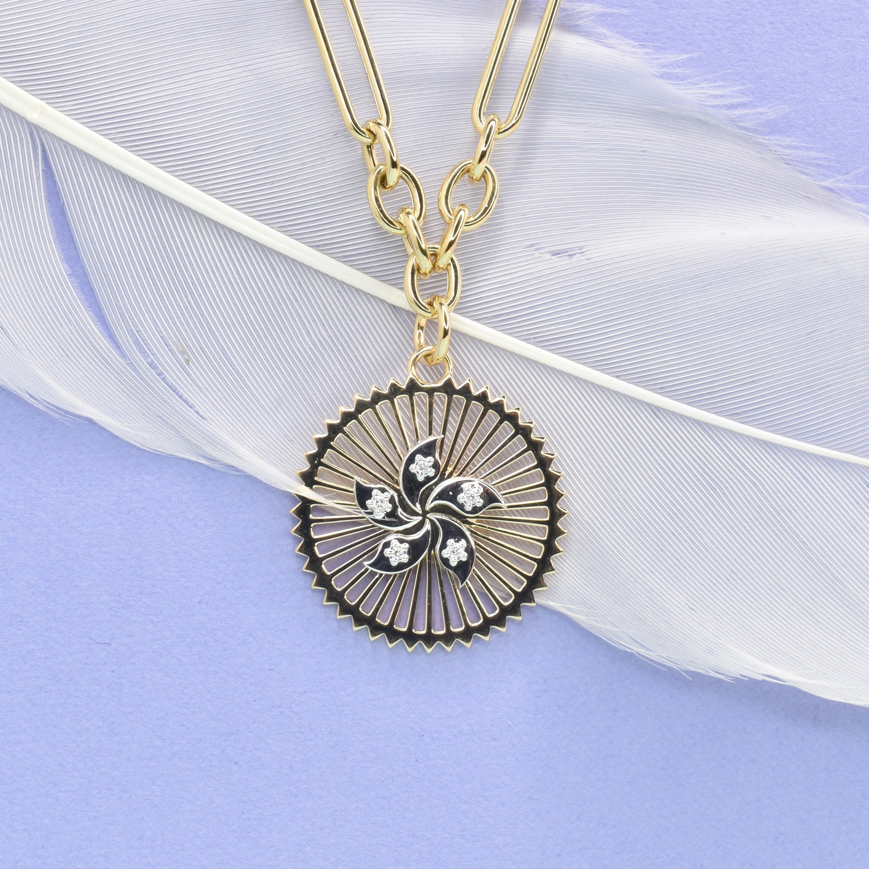 Hong Kong Bauhinia Flower Necklace