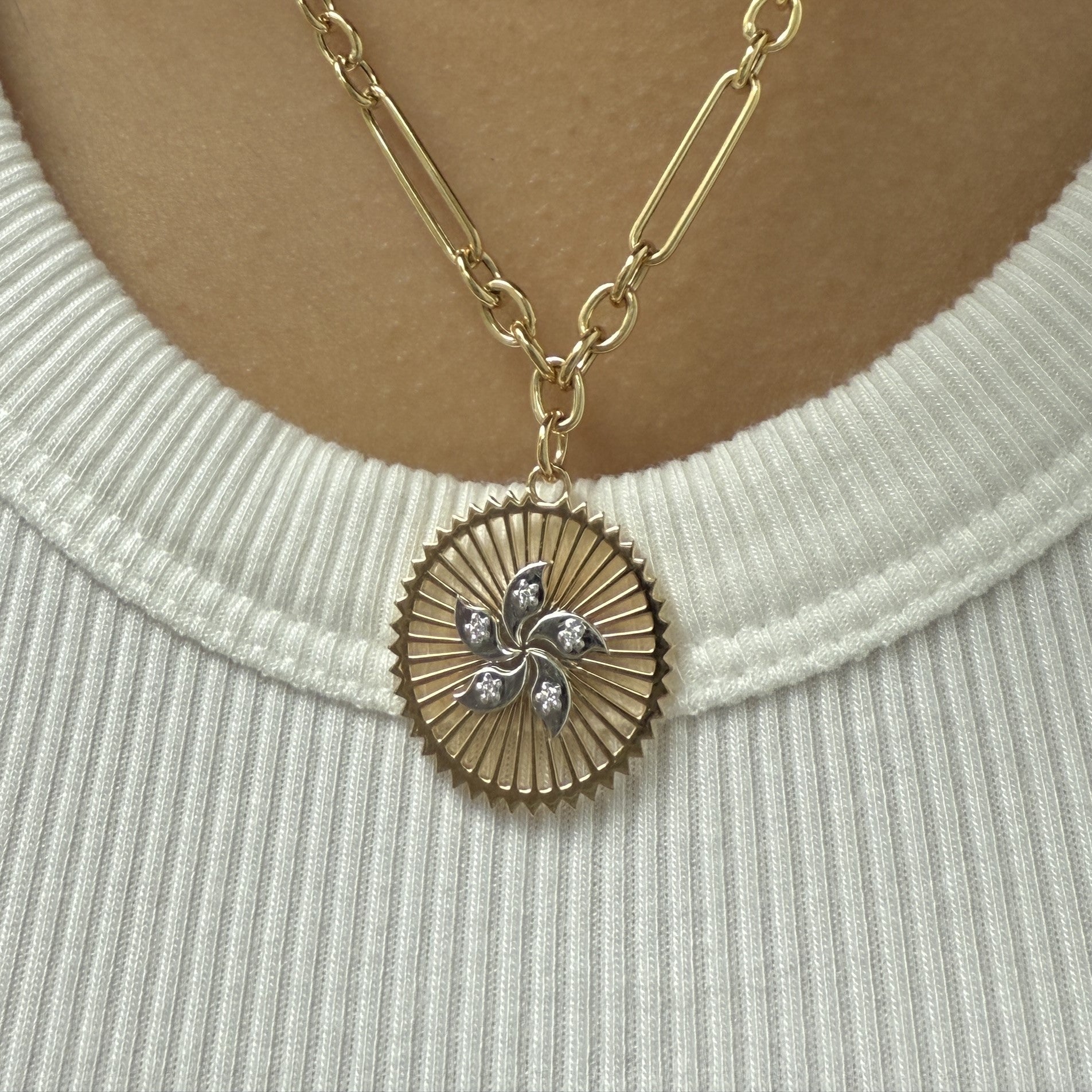 Hong Kong Bauhinia Flower Necklace