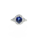Oval Sapphire with Diamonds
