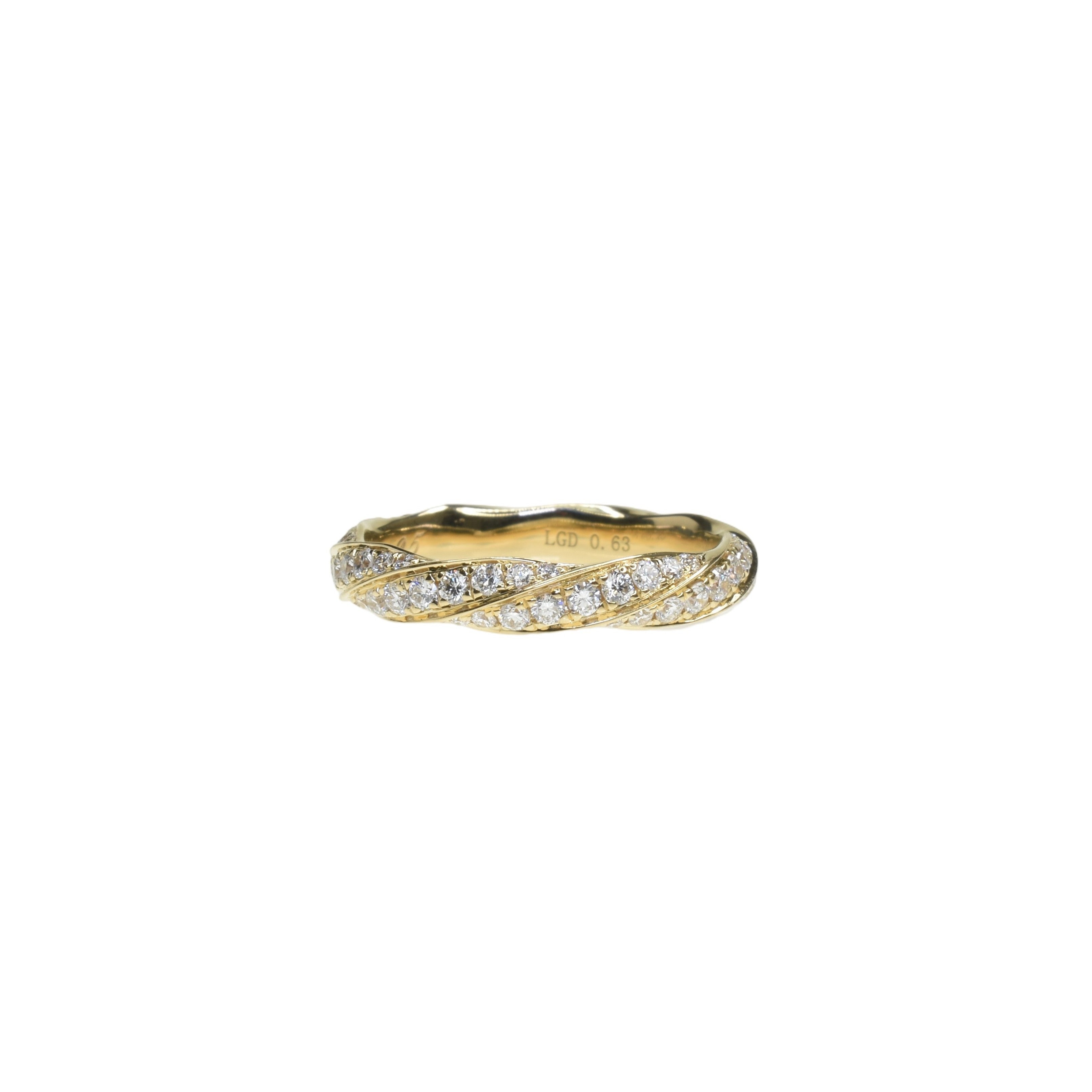 Twisted Pave Eternity Band
