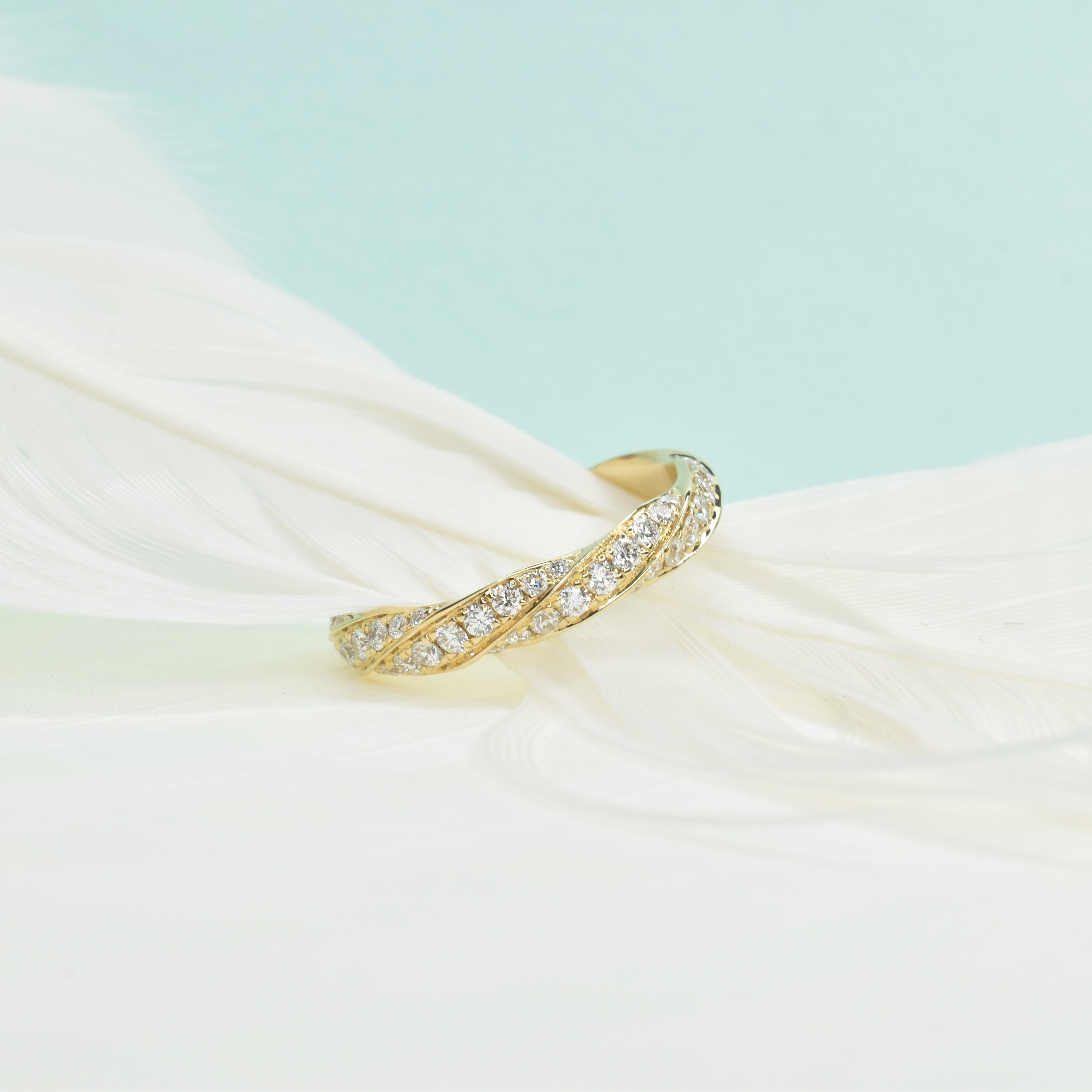 Twisted Pave Eternity Band