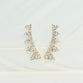 Graduated Diamond Ear Climbers