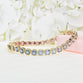 Asscher Cut Spinel Rainbow Bracelet