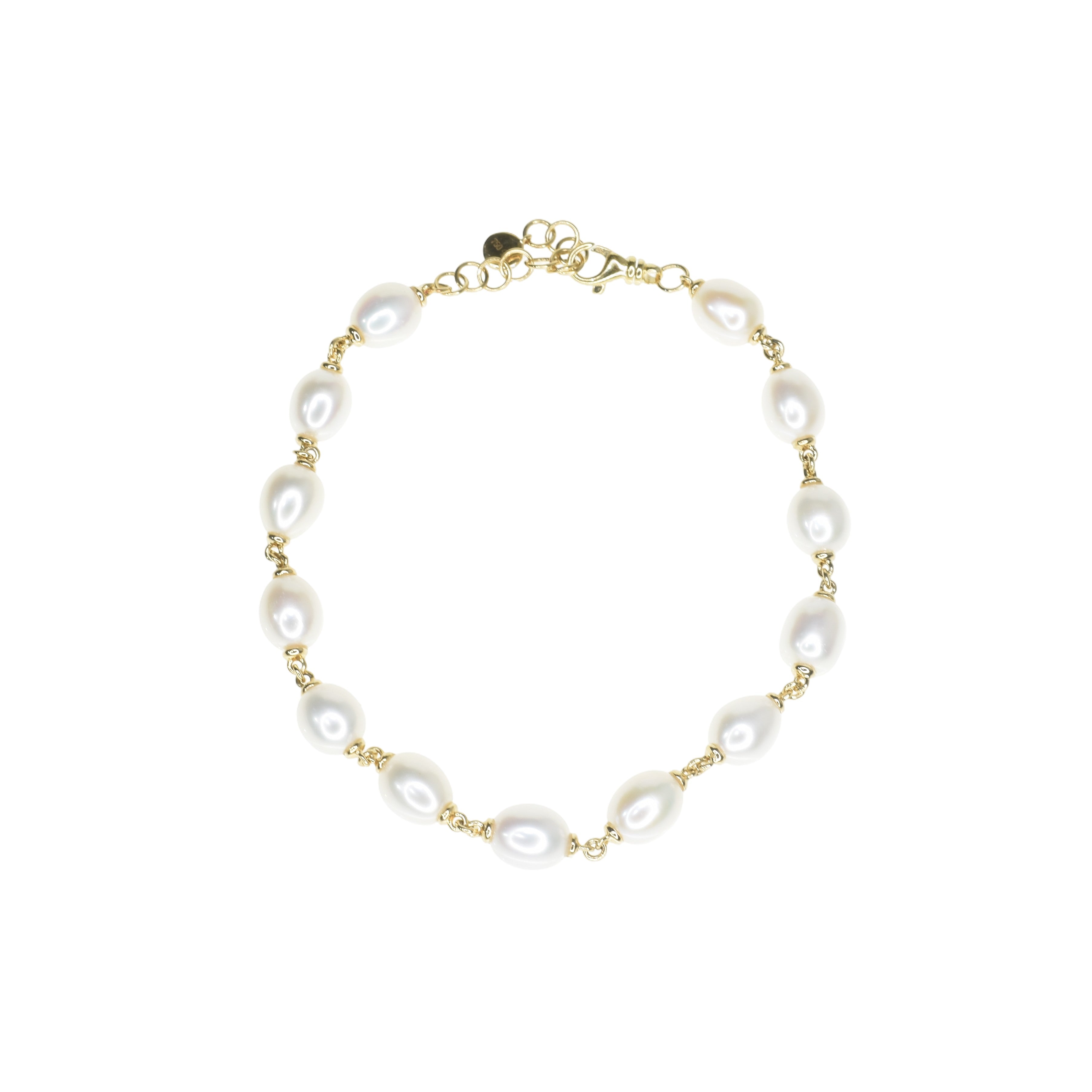 Egg Shape Akoya Pearl Bracelet