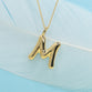 Bubble letter M Pendant
