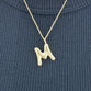 Bubble letter M Pendant