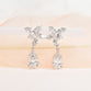 Lab Grown Diamond Floral Earrings with Pear Drops