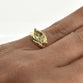 1ct Lab Grown Yellow Marquise Diamond Pinky Ring