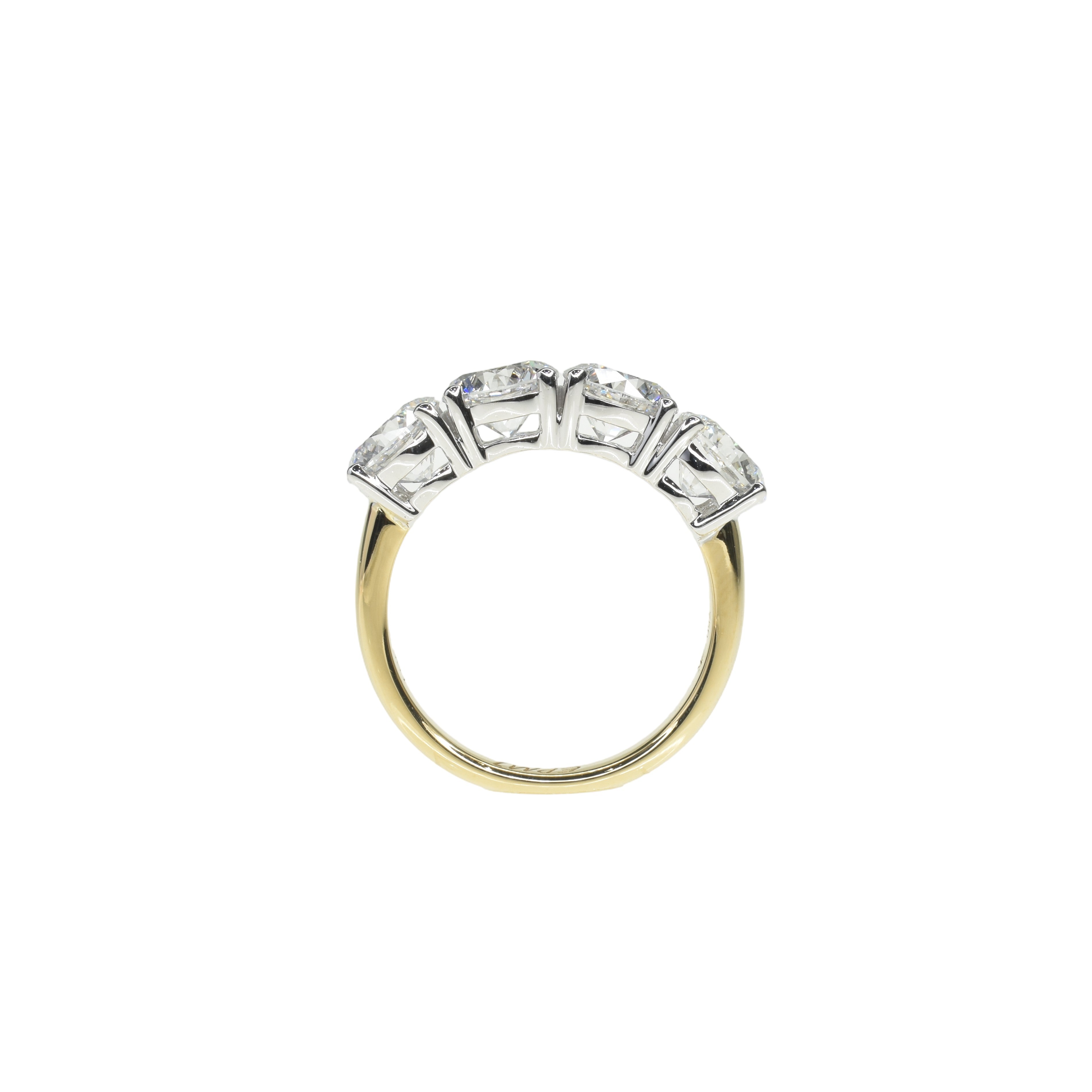 Lab Grown Diamond Band with Four 0.80ct Round Diamonds