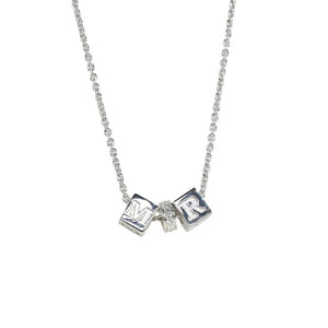 Lettered Block Necklace