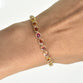 Bezel Set Oval Sapphire Bracelet