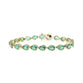 Pear Shaped Emerald Tennis Bracelet