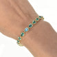 Pear Shaped Emerald Tennis Bracelet