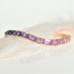 Purple Pink Octagon Sapphire Bracelet
