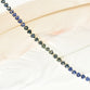 Heart Shaped Green to Blue Sapphire Bracelet