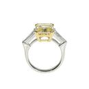 5ct Intense Yellow Radiant Lab Grown Diamond Ring