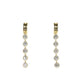 Lab Grown Round Shape Diamond Drop Earrings