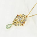 Natural Fancy Coloured Brooch