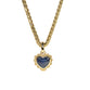Cabochon Heart Shape Sapphire Pendant