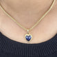 Cabochon Heart Shape Sapphire Pendant