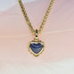 Cabochon Heart Shape Sapphire Pendant