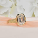 3ct Emerald Cut Diamond in an Art Deco Style