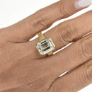 3ct Emerald Cut Diamond in an Art Deco Style